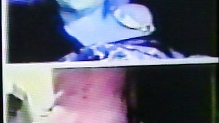 Blue haired College girl likes my strip show