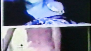 Blue haired College girl likes my strip show