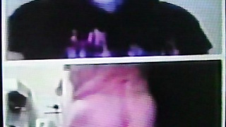 Brunette College girl delighted by my strip show