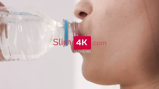 Buttfuck bang-out lovin’ dark-haired with petite milk cans is having casual fuck-a-thon with her intimate trainer