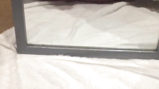 Boinking & taunting my taut cunt infront of the mirror until I unload