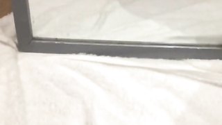 Boinking & taunting my taut cunt infront of the mirror until I unload