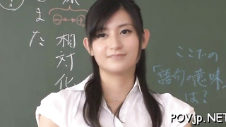 Ultra-Kinky asian babe mira tamana is pounding her taut putz