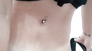 assistant strokes by stuffing thumbs in moist beaver while alone in office