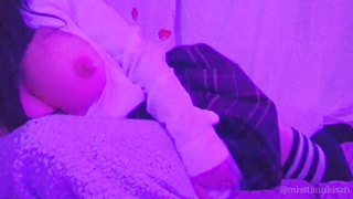 Inseminating my cushion with lady puss splooge plowing cushion after college in uniform sensitized groan teenager