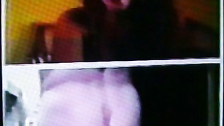 Dirty College girl delighted by my strip show