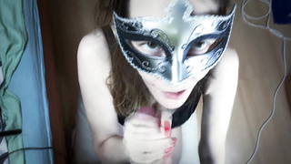 I DO A BLOW-JOB TO A NEIGHBOR AND CONVERSE ON THE SMARTPHONE WITH SPOUSE