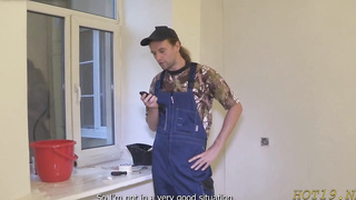 Trendy scarcely college-aged russian brown-haired candy julia ejaculates stiff