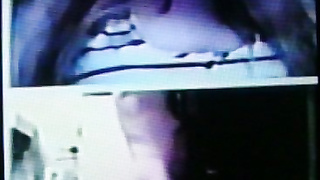 College girl smiles & waves to me with dirty delight