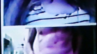 College girl smiles & waves to me with dirty delight