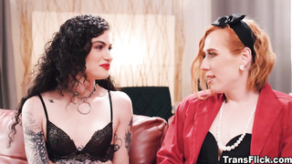 Transgender Shiri Allwood bang a coworker doll Lydia Black