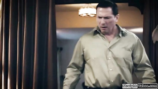 Light-Haired damsel with humungous bosoms is luving while getting drool- roasted during a casual three way