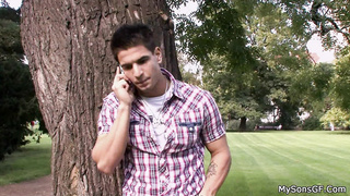 He finds blondie girlfriend and daddy in law taboo lovemaking