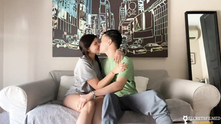 My sista and I woke up home alone so we ravaged in the living bedroom