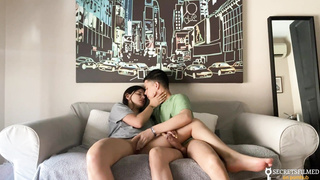 My sista and I woke up home alone so we ravaged in the living bedroom