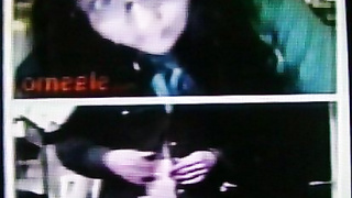 2 pairs of College girls shocked delight & 1 get's a good long look (+ sound )