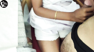 ඉස්කෝලේ සුදු ගවුම උස්සලා ගැහුවා Sri Lankan College Uniform Rock Hard Plow With Beau- SlSexyStrips