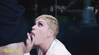 Naughty COUGAR Valentina Honey Luvs a Rock Hard ToyBoy Manmeat Up Her Donk