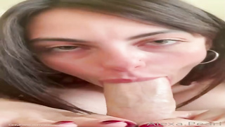 Pecker liking dark-haired A Pleasure Button is providing a deep oral to a mate, just for joy