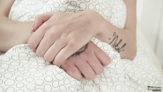 Blond takes stepgrandpa facial cumshot after she gets romped harcore