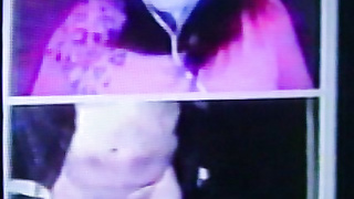 Pretty in pink College girl hides her naughty face