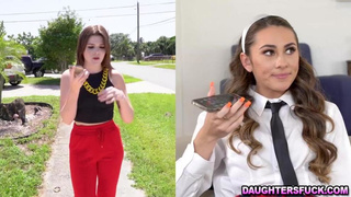 Cop Stepfathers Tear Up Steamy Mischievous Daughters (Sloppy Rich, Nicky Rebel, Mackenzie Mace)