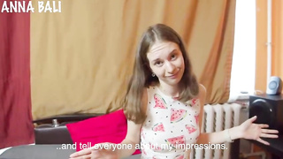 Bony nubile brown-haired was draining with a fucky-fucky fucktoy before she had lovemaking with her step- brutha