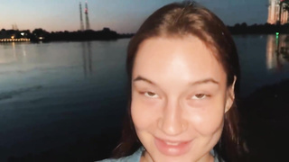 Accomplished, inexperienced black-haired gave a deep, humid sucky-sucky to a boy she has recently encountered