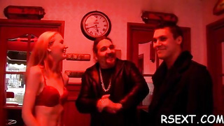 Gorgeous elize blows bone prepared for orgy