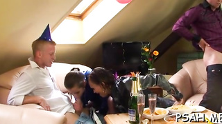 Honey plays with food and playthings