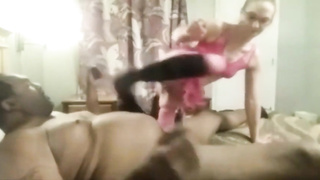 Lean COUGAR Breezy Shagging A Large Balck Stud