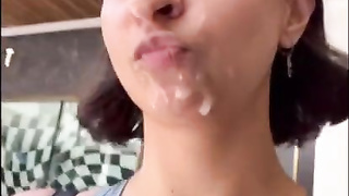 Hailey Rose very first Public jizz walk after being caught fuckin' in switching apartment IG: @haileyrose.baby