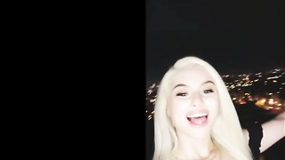 Smallish blond sausage teaser, Aria is about to have hookup with a glorious, black stud