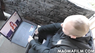 MAGMAFILM - Ginger-Haired babe gets muff nutted