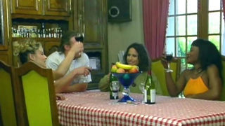 EXPLOITED AFRICAN IMMIGRANTS - Dungeon Space African Broads Super-Fucking-Hot BIG BLACK COCK Sharing Gonzo Tough 3 Way