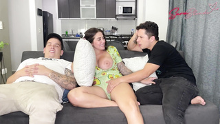 Hotwife hubby cooking while I pulverize with his greatest homie - internal ejaculation- Sara Blondie