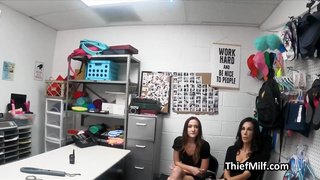 Questioning then humping 2 lovelies at the office