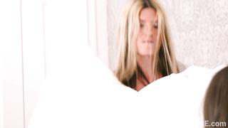 Gina Gerson wears a cord-on and pounds Jimena Lago