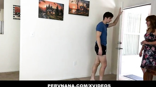 Bony damsel, Cindy Sinclair is having hook-up with a junior stud, in the late afternoon