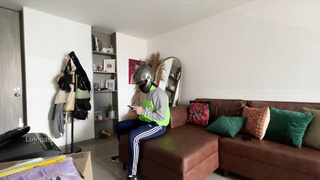 REAL FUCKY-FUCKY - I ask the DELIVERY BOY to poke me and jizz in my face