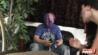 Huge-Titted dark haired, Valery Summer is having gonzo fuckfest with a boy who is not her counterpart