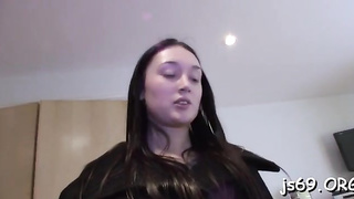 Bare brown-haired lady keeley magee gets groin ate
