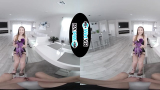 WETVR Trussed Up Joy Dark Haired Smashed With Throatful In VR Pornography