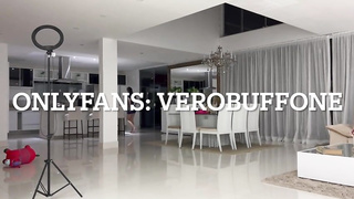 Attractive towheaded gal is softly deepthroating her paramour's man rod to make him jizm in her facehole