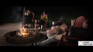 Campfire deep throat with smores and harp music