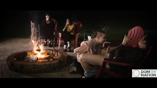 Campfire deep throat with smores and harp music