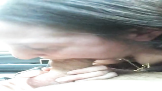 Ultra-Cute nymph is providing a filthy blow-job to a mischievous stud in his camper, just for joy