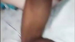 Mischievous doll is anxiously inhaling a rock firm pipe before getting rammed with it ballsack deep