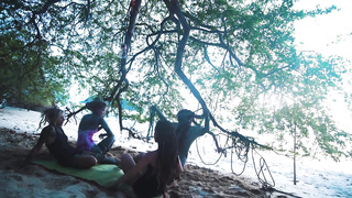 Alternative dolls SHIBARI - outdoor public kinbaku cord have fun act with tatted TEENIES - restrain bondage