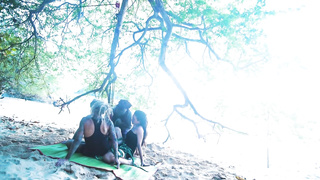 Alternative dolls SHIBARI - outdoor public kinbaku cord have fun act with tatted TEENIES - restrain bondage